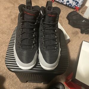 Jordan Black and Gray Men's Shoes